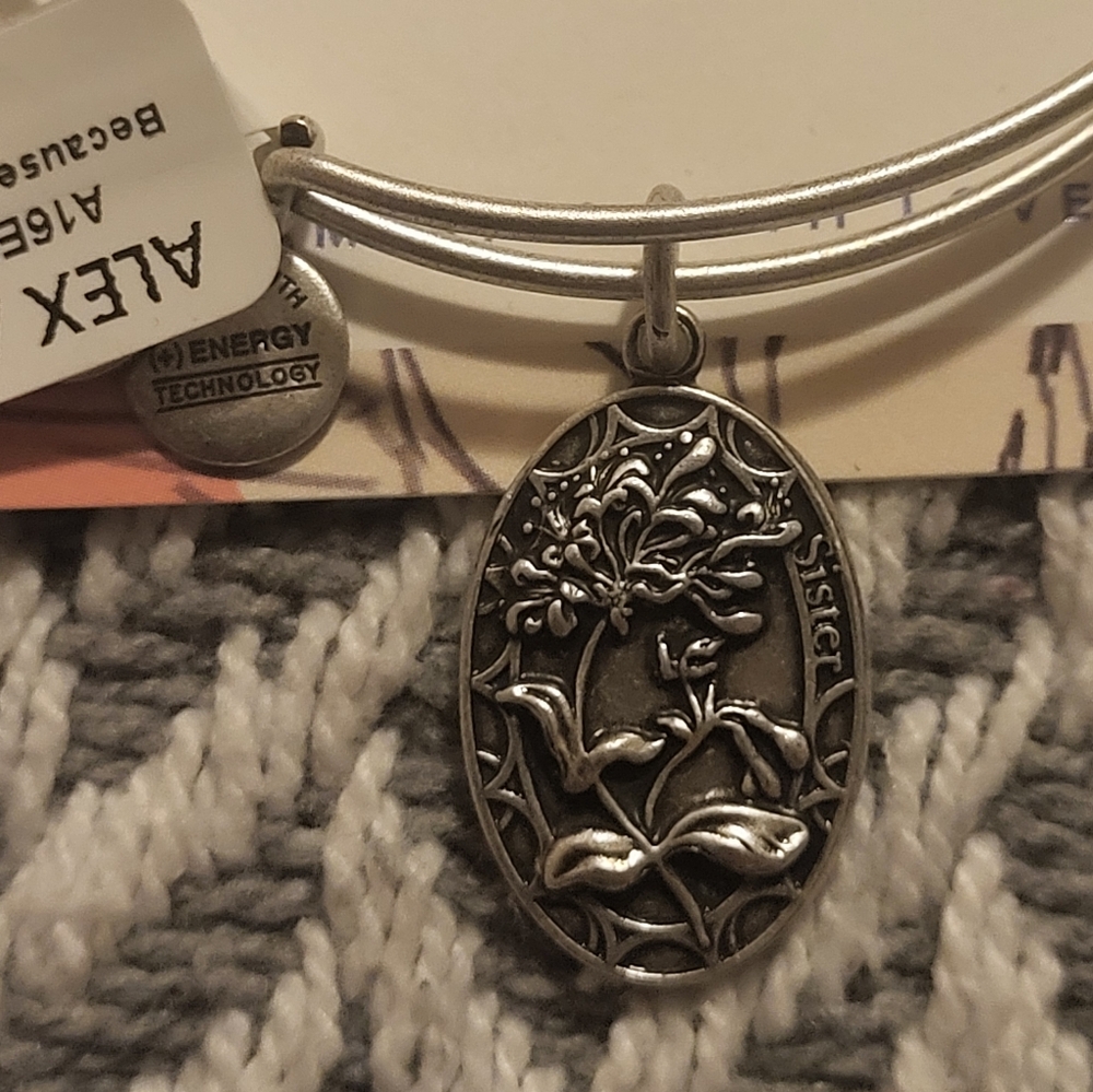 Alex and Ani Because I Love you Sister Bangle - Picture 4 of 7